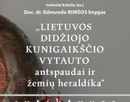 Doc. dr. Edmundo Rimšos knygos „Lietuvos didžiojo kunigaikščio Vytauto antspaudai ir žemių heraldika“ sutiktuvės